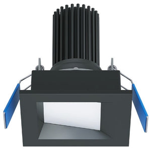 Halo Recessed ML3ALSFS1ESSL 3" Square Smooth LED Adjustable Downlight, Selectable 200/400/550 Lumens, 90 CRI, Selectable CCT 2700/3000/3500/4000/5000K, 5% Phase Cut LE/TE Dimming, 120V 60Hz, Silver