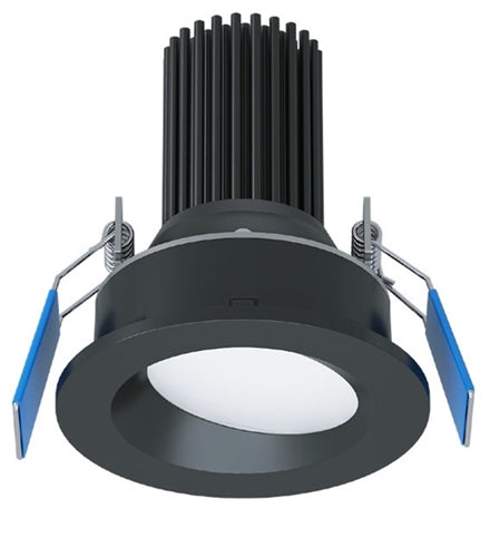 Halo Recessed ML3ALSFSE010RMB 3" Round Smooth LED Canless Downlight, Selectable 200/400/550 Lumens, 90 CRI, Selectable CCT 2700/3000/3500/4000/5000K, 5% 0-10V Dimming, UNV 120-277V 50Hz/60Hz, Matte Black