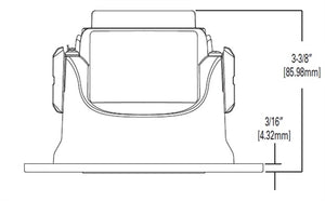 Halo Recessed ML4D09NFL935E 4" Integated LED Trim Module, 900 Lumens, Narrow Flood, 3500K, Black