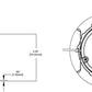 Halo Recessed ML4D10FL9FS1E010 4" Retrofit LED Module, 1000 Lumens, 5CCT Selectable, 90 CRI, 40 Degree Optic, 120-277V, 0-10V 5% Dim