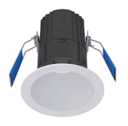 Halo Recessed ML4LSD2W1ERMW 4" Round Smooth LED Canless Downlight, 600 Lumens, 90 CRI, CCT Selectable  Dim-to-Warm 3000-to-1800K or 2700-1800K, ?5% Phase Cut LE/TE Dimming, 120V, 40 Degrees Optic, Paintable Matte White