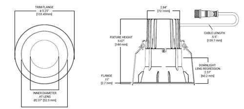 Halo Recessed ML4LSD2W1ERMW 4" Round Smooth LED Canless Downlight, 600 Lumens, 90 CRI, CCT Selectable  Dim-to-Warm 3000-to-1800K or 2700-1800K, ?5% Phase Cut LE/TE Dimming, 120V, 40 Degrees Optic, Paintable Matte White