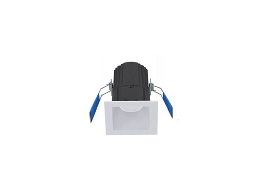 Halo Recessed ML4LSD2W1ESWMB 4" Square Smooth LED Canless Wall Wash, 600 Lumens, 90 CRI, CCT Selectable  Dim-to-Warm 3000-to-1800K or 2700-1800K, ?5% Phase Cut LE/TE Dimming, 120V, 25 Degrees Optic, Matte Black