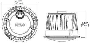 Halo Recessed ML5606930 5" and 6" LED Light Module, New Construction, Remodel and Retrofit, 600 Lumens, IC and non IC Rated, 90 CRI, 3000K
