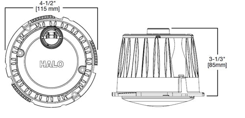 Halo Recessed ML5612D2W930 5" and 6" Dim-to-Warm LED Light Module, New Construction, Remodel and Retrofit, 1200 Lumens, IC and non IC Rated, 90 CRI, 1850K