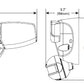 Halo MST18VCW 13W Motion Square Twin Floodlight, 1300 Lumens, Selectable CCT 3000K, 4000K, 5000K, White