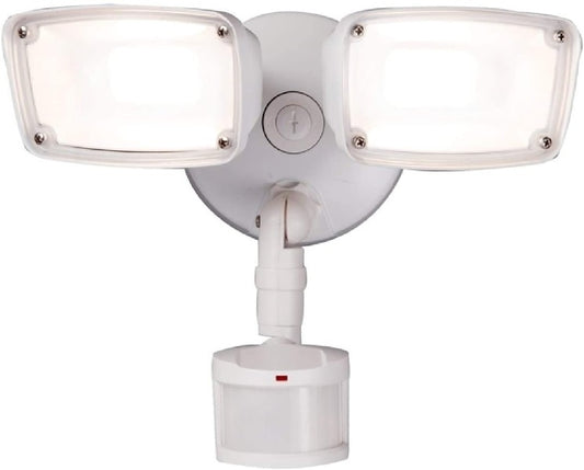 Halo MST203T27W 22.8W LED Motion Small Twin Light, SeleCCTable 3000K, 4000K, 5000K, 2000 Lumens, 80 CRI, 270 Degree Motion Sensor