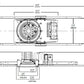 Halo Recessed PR6FS12D010 6" Round New Construction LED Housing, Field Selectable 1000, 1500, 2000 Lumens, Use with PR6M LED Module 0-10V Analog 1% Dimming