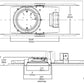 Halo Recessed Commercial PR830D010 8" New Construction or Remodel Shallow Lens LED Housing, 3000 Lumens, 120-277V 50/60Hz, 0-10V, 100% to 1% dimming