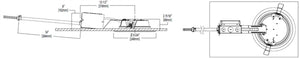 Halo Recessed Commercial PR8R30D010 8" Retrofit Shallow Lens LED Housing, 3000 Lumens, 120-277V 50/60Hz, 0-10V, 100% to 1% dimming