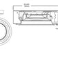 Halo Recessed Commercial PR8S30D010MW 8" Surface Shallow Lens LED Housing, 3000 Lumens, 120-277V 50/60Hz, 0-10V, 100% to 1% dimming, Matte White