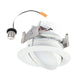 Halo Recessed RA4LS9FSD2W1EWH 4" Baffle Adjustable Recessed LED Trim, 600/900 Selectable Lumens, 90 CRI, SeleCCTable 2700K, 3000K, 3500K, 4000K, 5000K, Dim-to-Warm, 5% Phase Cut LE/TE Dimming, 120V 60Hz, Matte White