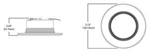 Halo Recessed RL4069BLE40AWH 4" All Purpose LED Retrofit Module with Bluetooth Mesh Connectivity, 90 CRI, CCT Adjustable Range 2700K-5000K