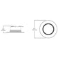 Halo Recessed RL4099S1EWHR 4" LED All-Purpose Retrofit Module, 900 Lumens, 90 CRI, Selectable CCT 2700K-5000K, 120V, Trailing Edge Phase Cut 1% Dimming, Matte White Baffle