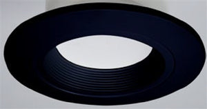 Halo Recessed RL4TRMMBB 4" LED Downlight Trim for RL4 Series, Matte Black Baffle