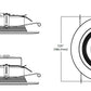 Halo Recessed RL56069S1EWHR 5" or 6" Dimmable All-Purpose LED Retrofit Module with SeleCCTable Switch, 600 Lumens, 90 CRI, 120V, Matte White Baffle, Recyclable Packaging