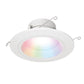Halo Recessed RL56069WZRGBWWHR 5" and 6" Smart WiFi LED Retrofit Downlight Module, 600 Lumens, Full Color + Tuneable White 2200K-6500K, Matte White