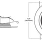 Halo Recessed RL560WH12927 5" and 6" LED Retrofit Baffle Trim 2700K, 1240 Lumens, White Finish