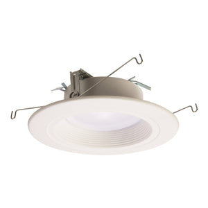 Halo Recessed RL560WH12930 5" and 6" LED Retrofit Baffle Trim 3000K, 1240 Lumens, White Finish