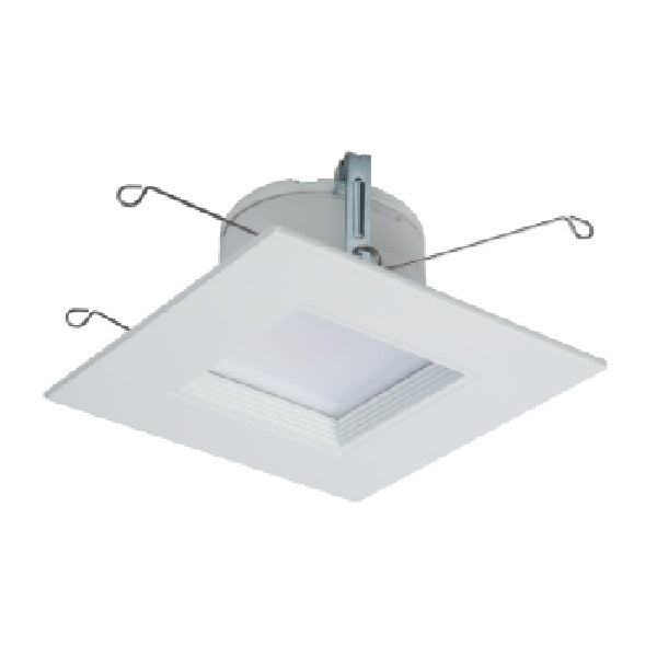 Halo Recessed RSQ5089401EMWWB 5" Square All-Purpose LED Retrofit Module, 800 Lumens, 90 CRI, 4000K, 120V, Matte White Flange and Baffle
