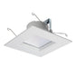 Halo Recessed RSQ6089351EMWWB 6" Square All-Purpose LED Retrofit Module, 800 Lumens, 90 CRI, 3500K, 120V, Matte White Flange and Baffle