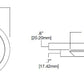 Halo Recessed SLD405830WHJB 4" Surface LED Downlight with Junction Box Kit, 120V, 80 CRI, 3000K, White