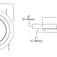 Halo Recessed SLD606927WHJB 6" Surface LED Downlight with Junction Box Kit, 120V, 90 CRI, 2700K, White
