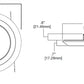 Halo Recessed SLD612940WH 6" Surface LED Downlight Kit, 4000K, 1000 Lumens, 90 CRI, White