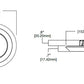 Halo Recessed SLDSL4069S1EMWR 4" Surface LED Downlight, 120V, 600 Lumens, 90 CRI, Field Selectable 2700K, 3000K, 3500K, 4000K, 5000K, Matte White