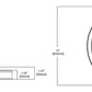 Halo Recessed SMD12R209SWHE 12" Round Surface Mount Downlight, 2000 Lumens, 90 CRI, Field Selectable 2700K, 3000K, 3500K, 4000K, or 5000K Color Temperature, 120-277V, Matte White