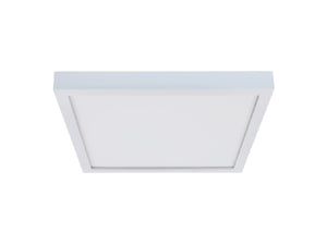 Halo Recessed SMD12S209SWHE 12" Square Surface Mount Downlight, 2000 Lumens, 90 CRI, Field Selectable 2700K-5000K Color Temperature, 120-277V, Matte White with Emergency Battery back up