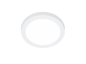 Halo Recessed SMD4R07FS5 4" Round Surface Mount LED Downlight, 780 Lumens, 90 CRI, Selectable CCT 2700/3500/4000/5000K, LE & TE Phase Cut 100-5% Dimming, Matte White