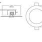 Halo Recessed SMD4R6930WHDM 4" Round LED Direct Mount Downlight, 700 Lumens, 90 CRI, 3000K, White Finish