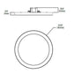 Halo Recessed SMD4R6940WH 4" Round LED Surface Mount Downlight, 760 Lumens, 90 CRI, 4000K, White Finish
