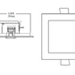 Halo Recessed SMD4S6940WHDM 4" Square LED Direct Mount Downlight, 800 Lumens, 90 CRI, 4000K, White Finish