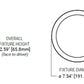 Halo Recessed SMD6R07FS5 6" Round Surface Mount LED Downlight, 800 Lumens, 90 CRI, Selectable CCT 2700/3500/4000/5000K, LE & TE Phase Cut 100-5% Dimming, Matte White