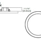 Halo Recessed SMD6R129SWH 6" Round LED Surface Mount Downlight, 1200 Lumens, 90 CRI, 2700K-5000K Field Selectable CCT, Matte White, 120V