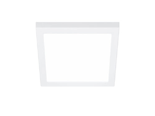 Halo Recessed SMD6S07FS5 6" Square Surface Mount LED Downlight, 710 Lumens, 90 CRI, Selectable CCT 2700/3500/4000/5000K, LE & TE Phase Cut 100-5% Dimming, Matte White