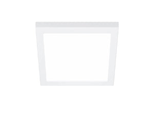 Halo Recessed SMD6S07FS5 6" Square Surface Mount LED Downlight, 710 Lumens, 90 CRI, Selectable CCT 2700/3500/4000/5000K, LE & TE Phase Cut 100-5% Dimming, Matte White