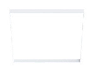 Halo Recessed SMX4STRMMW 4" Square Decorative Overlay, Paintable Matte White