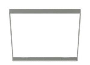 Halo Recessed SMX4STRMSN 4" Square Decorative Overlay, Satin Nickel