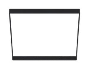 Halo Recessed SMX6STRMMB 6" Square Decorative Overlay, Matte Black