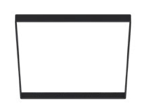 Halo Recessed SMX8STRMMB 8" Square Decorative Overlay, Matte Black