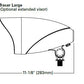 Halo TCRL15M 15W Tracel Large LED Floodlight, 1600 Lumens, Medium Distribution, Carbon Bronze