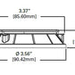 Halo Recessed TL3R2GMWRL 3.25" Aperture Conical Reflector, Open Rimless Trim, Micro-Prismatic Lens, Matte White Reflector and Flange