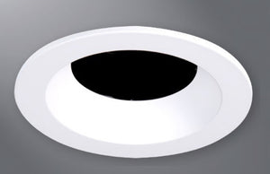 Halo Recessed TL3RH 3.25" Aperture Conical Reflector, Open Self-Flanged Trim, Semi-Specular Clear Reflector and Flange