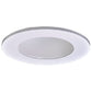 Halo Recessed TL410WH 4" White Reflector, Diffuse Dome (Polymer) Lens, White Ring