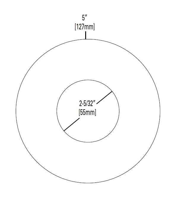 Halo Recessed TL41RMW 2" Round Pinhole Trim, Matte White Flange