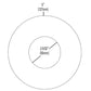 Halo Recessed TL41RORB 2" Round Pinhole Trim, Oil Rubbed Bronze Flange