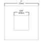 Halo Recessed TL42SMB 2" Square Pinhole Trim, Matte Black Flange